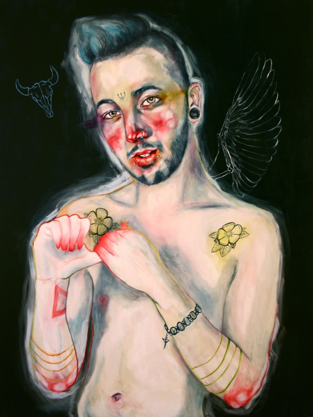 Katie Young, Duberdicus, oil on canvas, 75 x 100cm