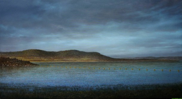 Adam Nudelman, Little pine lake (2012), oil on canvas, 61 x 112 cm