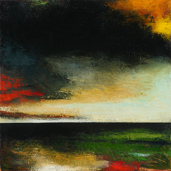 Ian Parry, Cirrostratus (2011), oil on linen, 35.5 x 35.5 cm