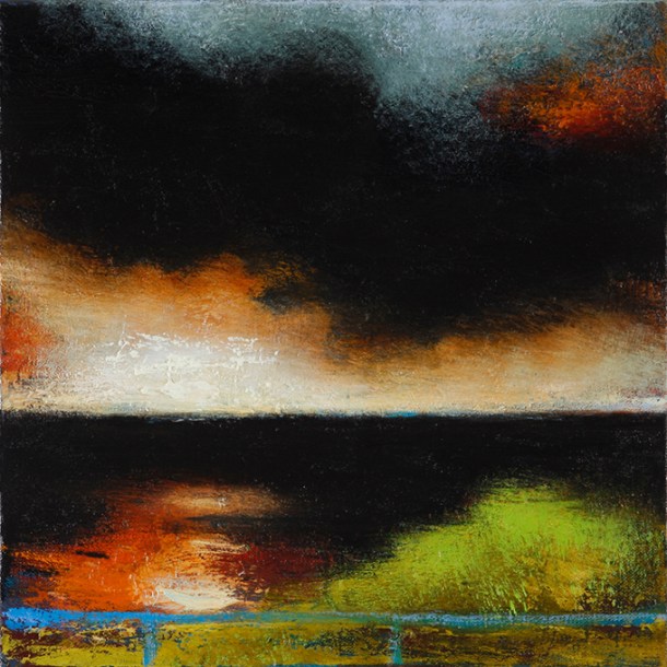 Ian Parry, Hillock (2011), oil on linen, 30 x 30 cm