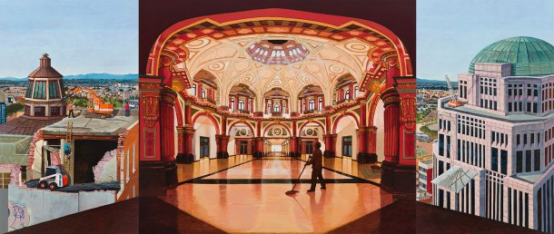 Eolo Paul Bottaro 333, 2013, oil and egg tempera, 170 x 400 cm