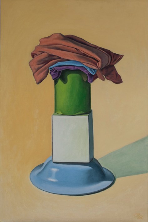 CASSANDRA RIJS Happy Home (2014) oil on linen, 90 x 60cm