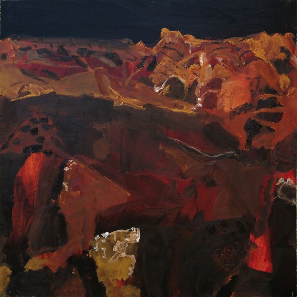 Luke Sciberras, Evening After Glow NT, 2010, oil on board, 120 x 120 cm