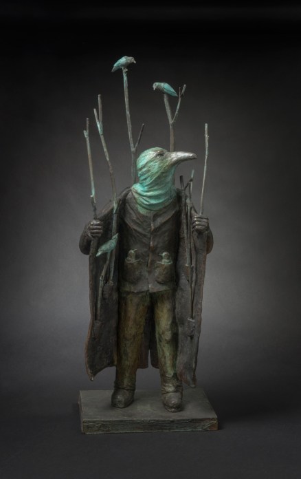 Jon Eiseman, Sanctuary 2014, unique bronze, 67cm x 24cm x 18cm