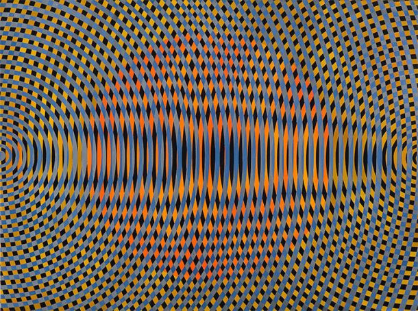 John Aslanidis, Sonic no. 40, 2013, oil and acrylic on canvas, 97 x 102 cm