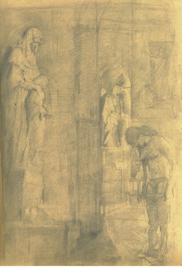 Dagmar Cyrulla Influence I, 2014, pencil on paper, 28 x 19 cm