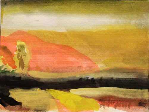 John Sheehan, Hong Jec Soi II, 2011, watercolour, 15 x 20cm (Thailand 2010/11 series) 