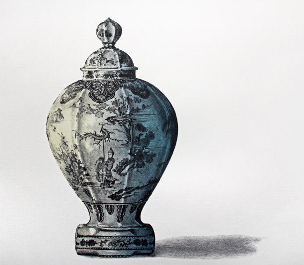 Robert Hague, Trojan Hammer (urn). 2013, hand printed lithograph on 400gsm cotton rag paper, 65 x 65cm, edition of 10