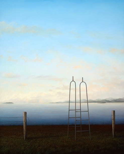 Adam Nudelman, If it all should fall tomorrow, 2015, oil on linen, 120 x 96.5cm