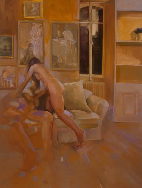 Dagmar Cyrulla, Amour, 2016, oil on linen, 122 x 91 cm