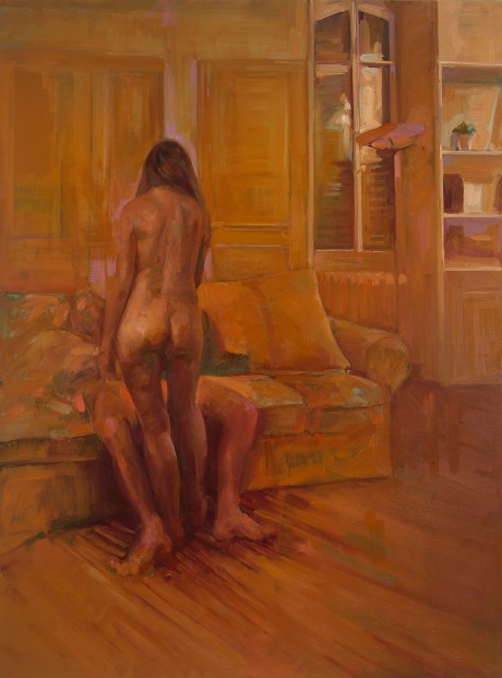 Dagmar Cyrulla, Amour 5, 2016, oil on linen, 122 x 91 cm